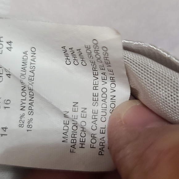 Unbranded Swimsuit Black Floral Modest Semi-Backless Ties Cruise Beach Sz 14 EUC - Picture 9 of 10